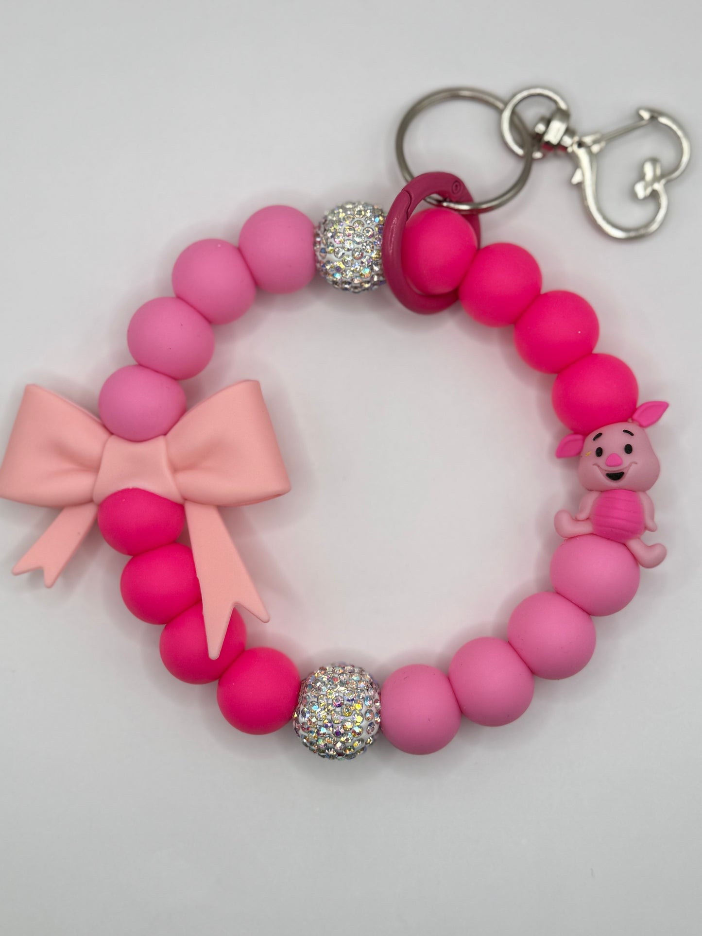 “CHARACTER 007” Silicone Wristlet Keychain