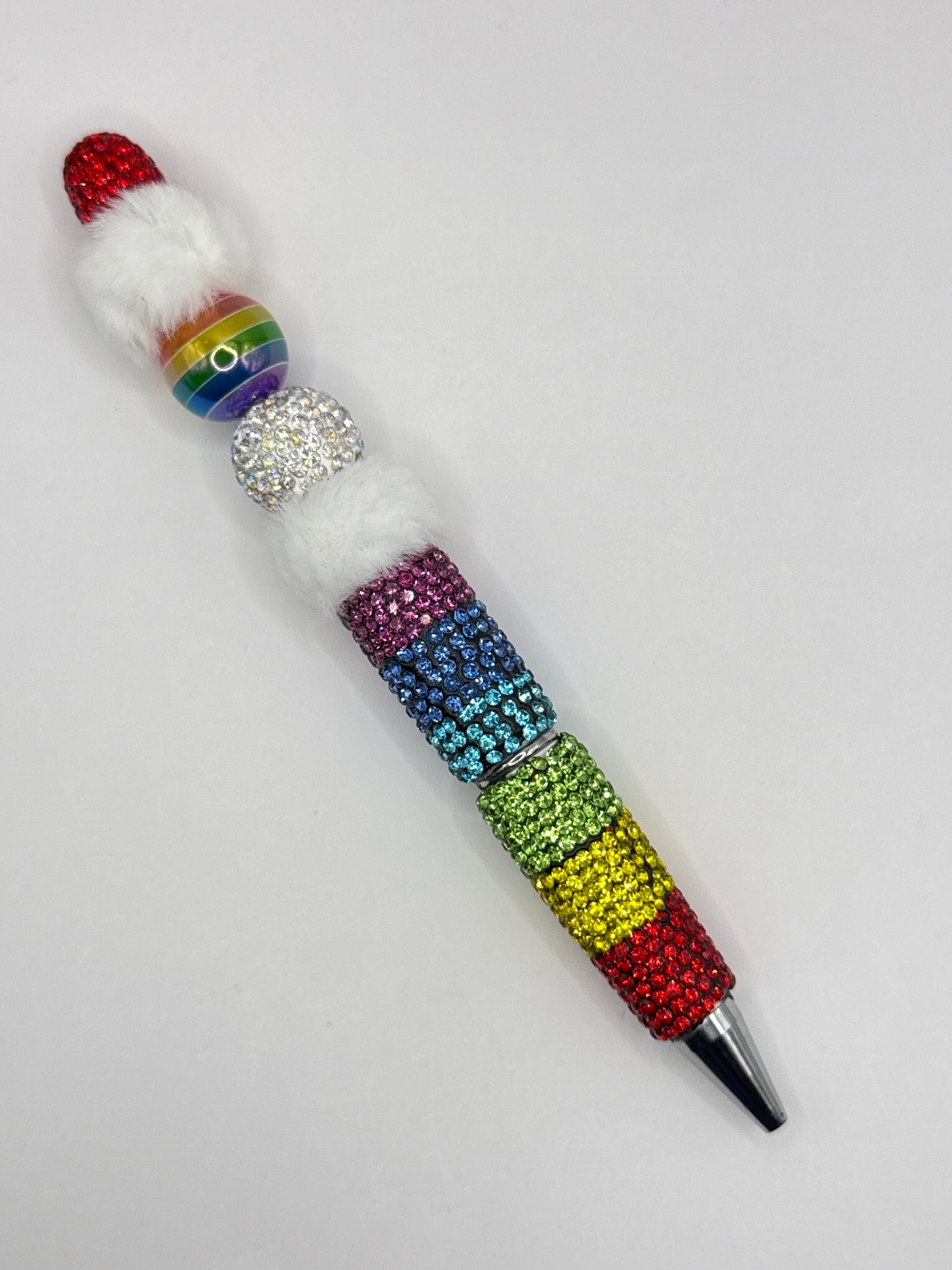 “RAINBOW” Bling Beaded Pen