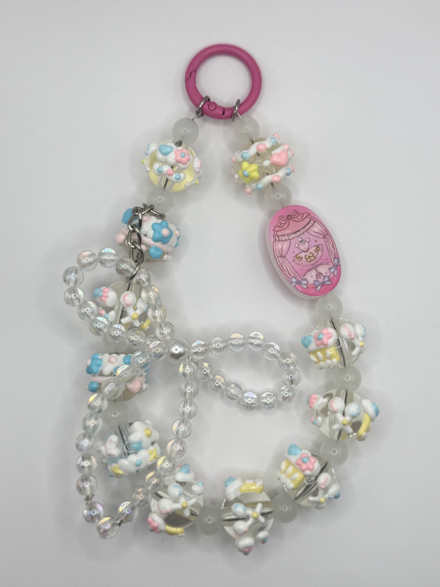 “MACARON + BOW” PiNK Phone Charms / Bag Charms