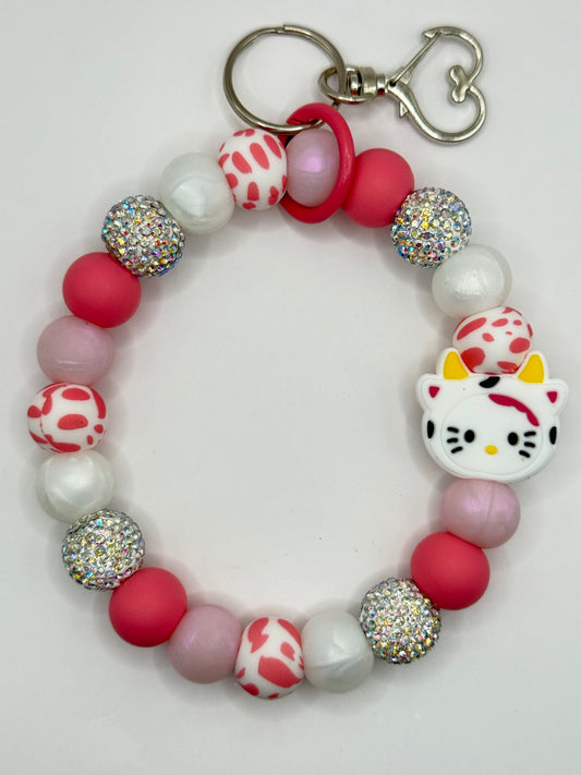 “CHARACTER 008” Silicone Wristlet Keychain