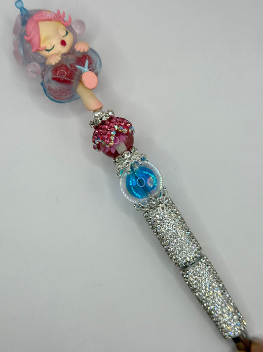 “GIRL TOPPER” Bling Beaded Pen