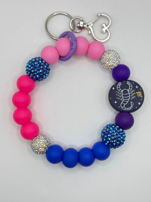 “ZODIAC” Silicone Wristlet Keychain