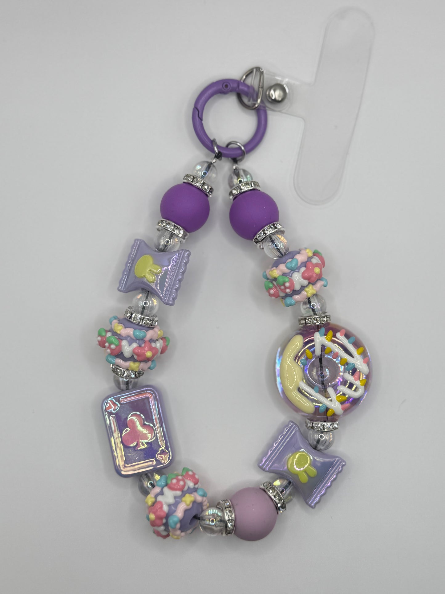 “PURPLE DONUT MACARON” Purple Phone Charms / Bag Charms