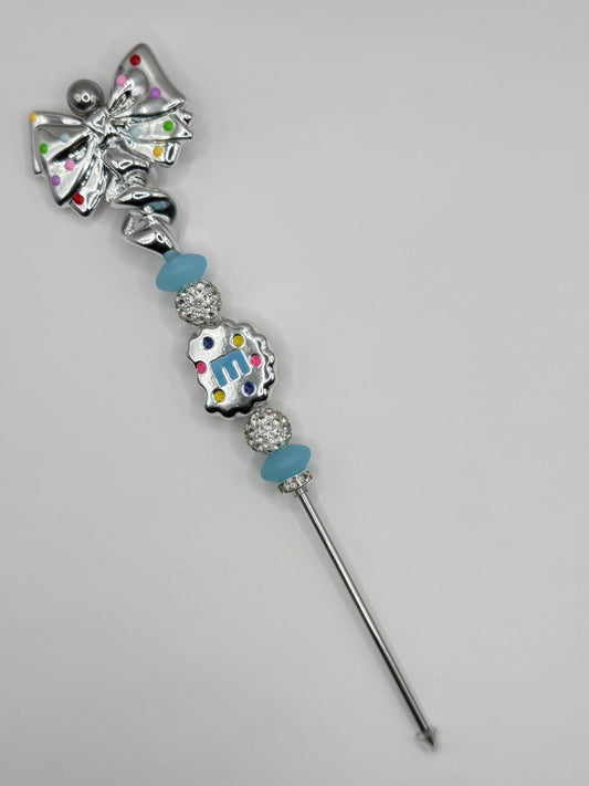 “CANDY COOKIE” Blue Pokey Tool For Making Snowglobe Cups 6”