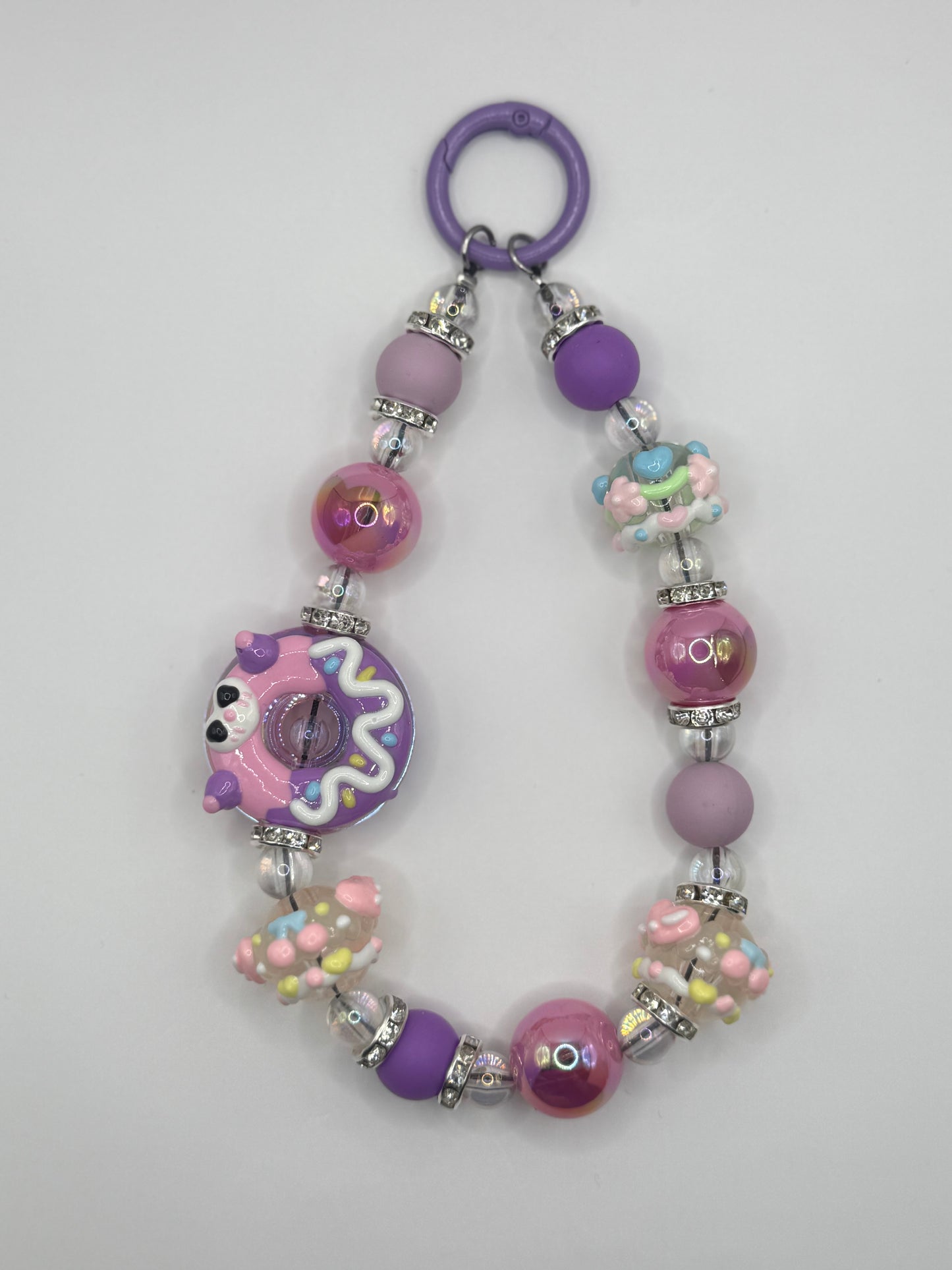 “PURPLE DONUT MACARON” Phone Charms / Bag Charms