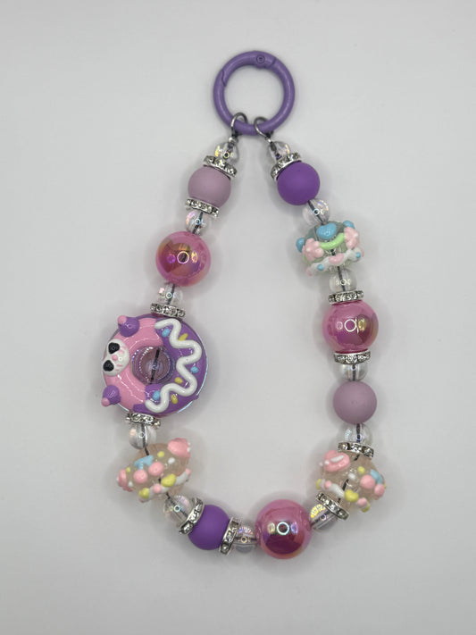 “PURPLE DONUT MACARON” Phone Charms / Bag Charms