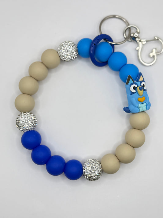 “CHARACTER 002” Silicone Wristlet Keychain