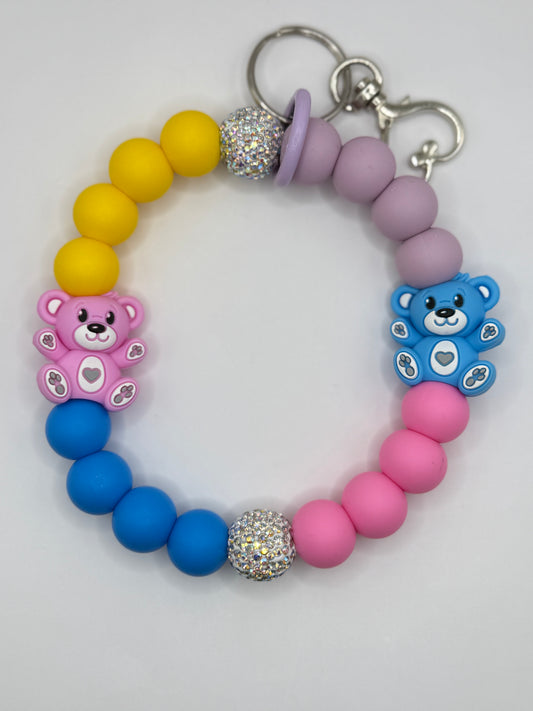 “CHARACTER 004” Silicone Wristlet Keychain