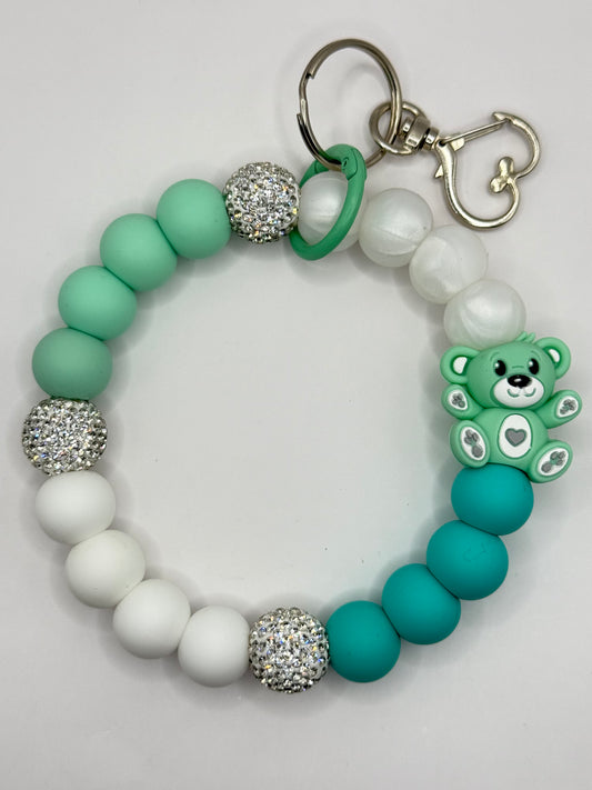 “CHARACTER 009” Silicone Wristlet Keychain