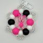 “FRIENDS” Silicone and Crystal Bag Charm Keychain