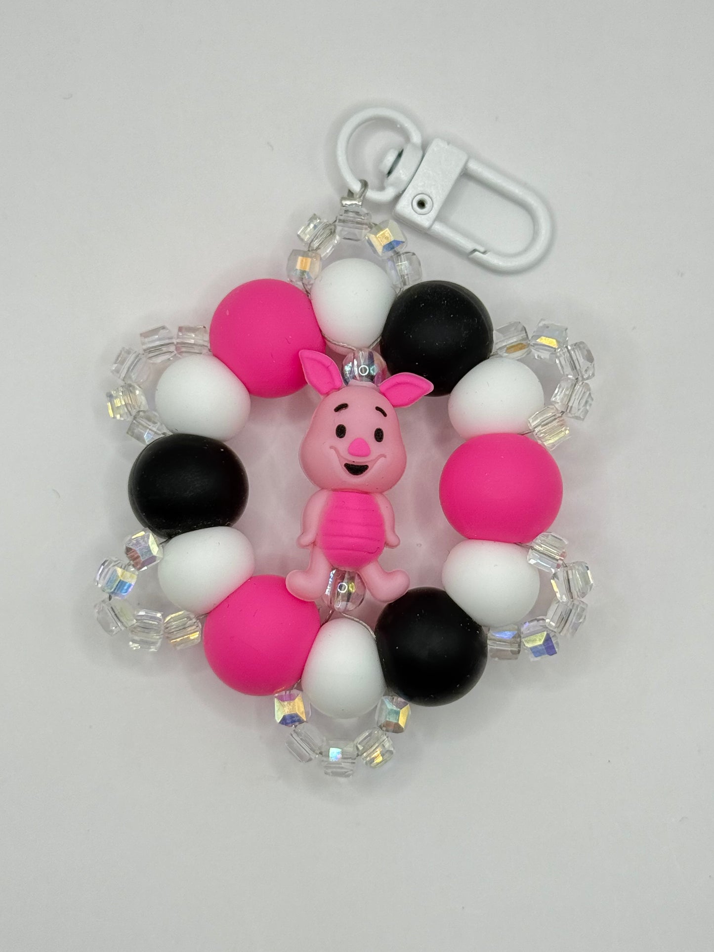 “FRIENDS” Silicone and Crystal Bag Charm Keychain