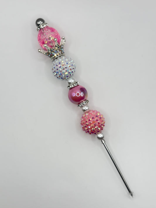 “PiNK ROYALTY SNOWGLOBE” Pokey Tool For Making Snowglobe Cups 6”