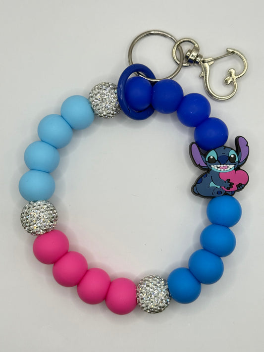 “CHARACTER 010” Silicone Wristlet Keychain