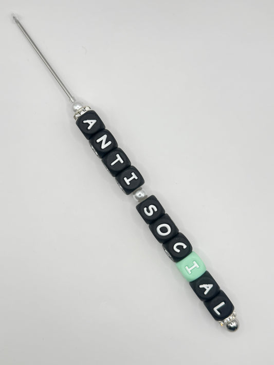 “ANTI-SOCIAL” Pokey Tool For Making Snowglobe Cups 8.2”