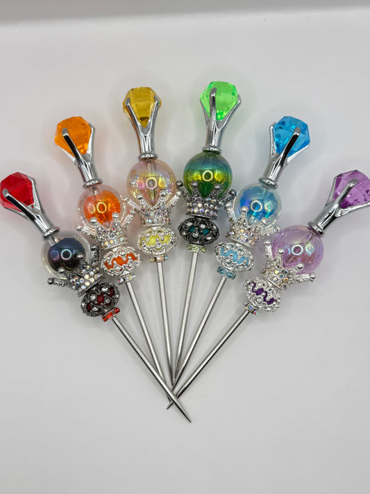 “DIAMOND TOP” Purple Pokey Tool For Making Snowglobe Cups 4.7”