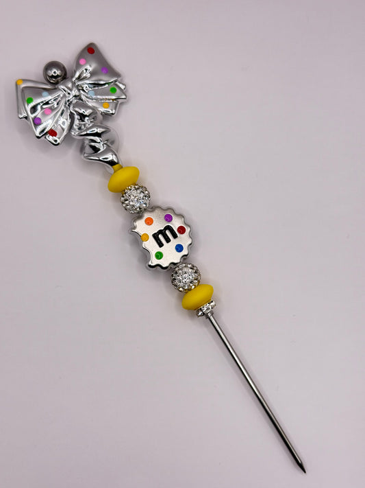 “CANDY COOKIE” Yellow Pokey Tool For Making Snowglobe Cups 6”