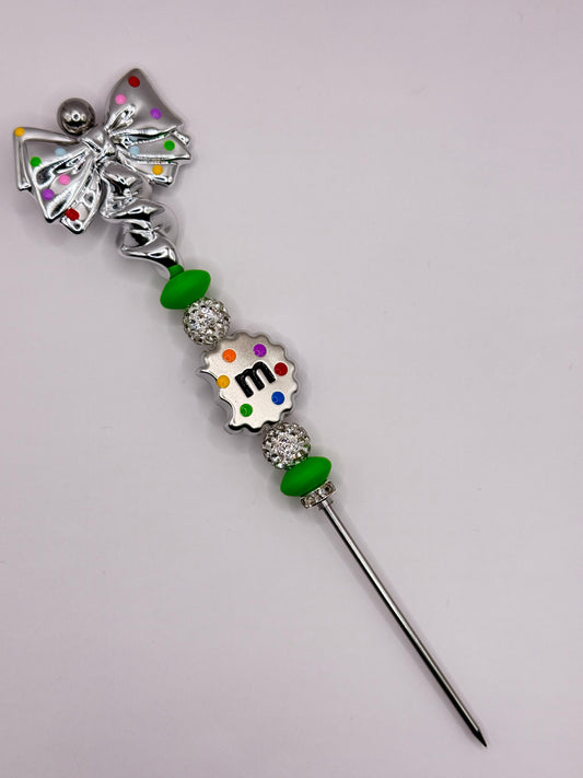 “CANDY COOKIE” Green Pokey Tool For Making Snowglobe Cups 6”