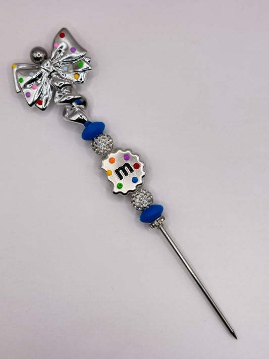 “CANDY COOKIE” Drk Blue Pokey Tool For Making Snowglobe Cups 6”