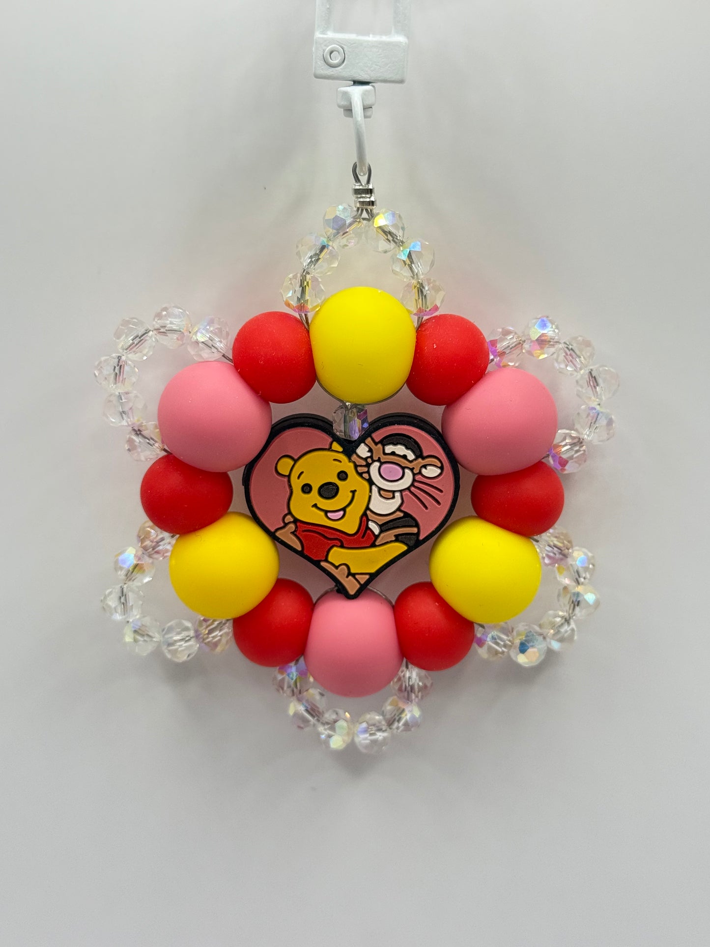 “FRIENDS” Silicone and Crystal Bag Charm Keychain