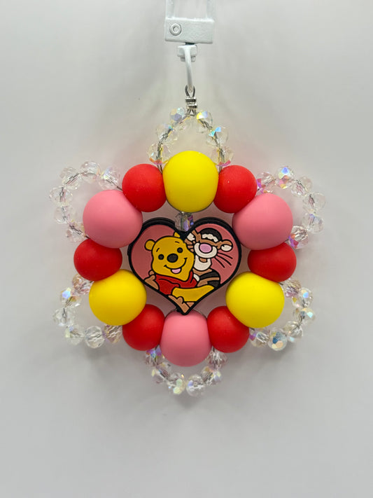 “FRIENDS” Silicone and Crystal Bag Charm Keychain