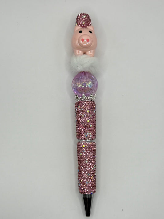“PiG” PiNK Bling Beaded Pen